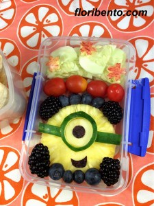 Minions fruit salad close-up