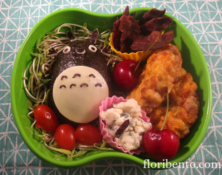 Totoro salad bento