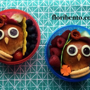 Owl bun snack bentos