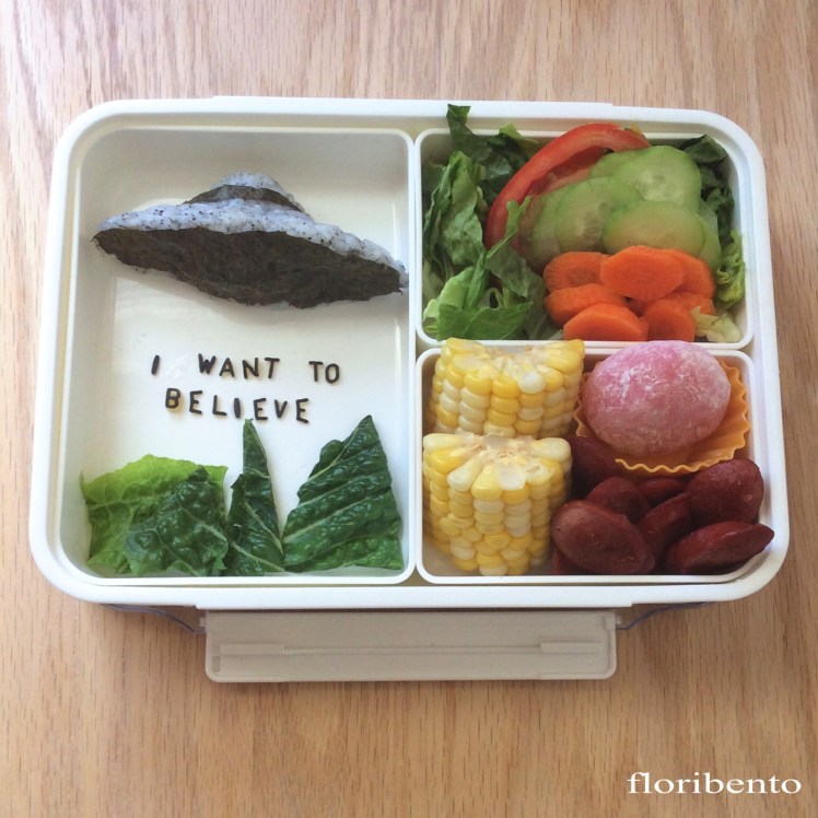 X-Files "I want to believe" bento